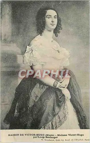 Cartes postales Maison de Victor Hugo (Musee) Madame Victor Hugo par Louis Boulanger