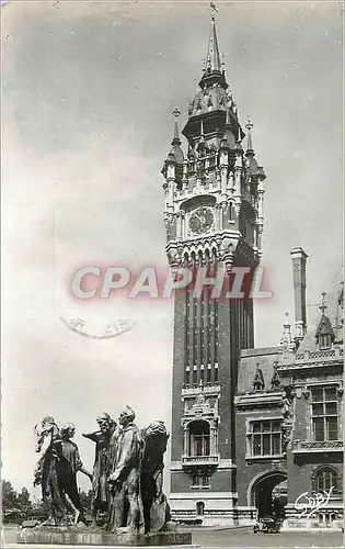 Moderne Karte Calais (P de C) L'Hotel de Ville (Arch Louis Debrower) et les Six Bourgeois