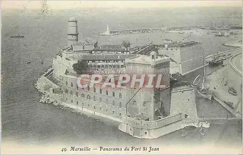 Cartes postales Marseille Panorama du Fort St Jean