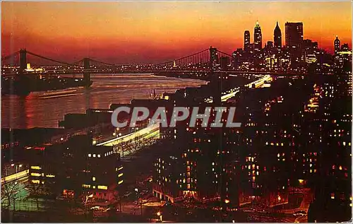 Cartes postales moderne New York City by Night