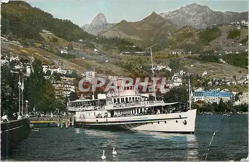 Moderne Karte Le Debarcadere de Clarens et les Rochers de Naye