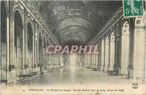 Ansichtskarte AK Versailles Le Chateau (Ier Etage) Grande Galerie (73m de Long 10m40 de Large)