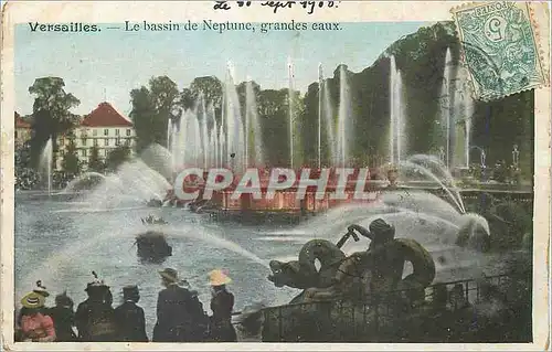 Cartes postales Versailles Le Bassin de Neptune Grandes Eaux