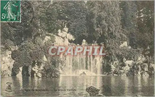 Ansichtskarte AK Bois de Boulogne La Grande Cascade