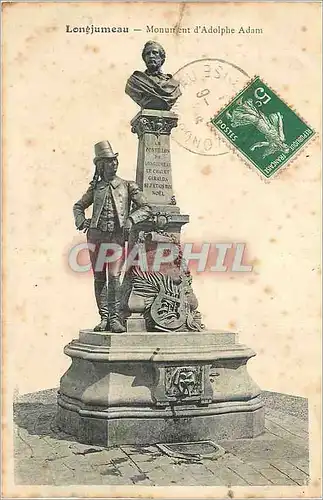 Cartes postales Longjumeau Monument d'Adolphe Adam