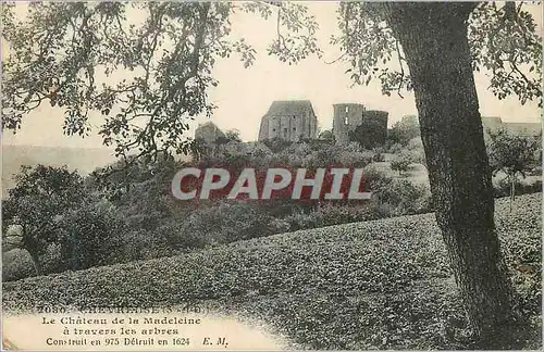 Ansichtskarte AK Chevreuse (S et O) Le Chateau de la Madeleine a Travers les Arbres