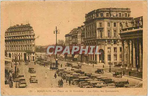 Cartes postales Bordeaux Place de la Comedie