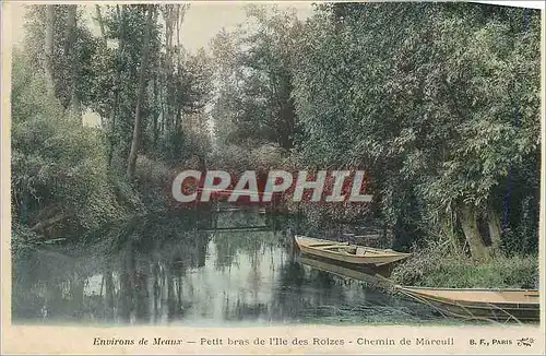 Cartes postales Environs de Meaux Petit Bras de l'Ile des Roizes Chemin de Reuil