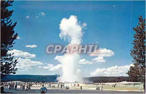 Moderne Karte Yellowstone National Park Old Faithful Geyser Upper Geyser Basin