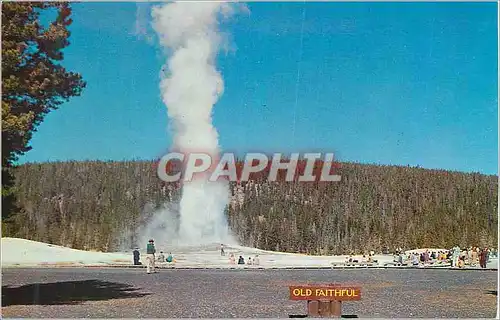 Moderne Karte Yellowstone National Park Old Faithful Geyser