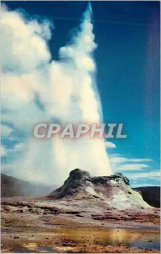 Moderne Karte Yellowstone National Park Castle Geyser