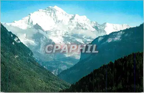 Moderne Karte Jungfrau von Interlaken aus