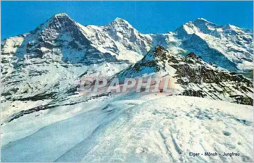 Moderne Karte Eiger Monch Jungfrau