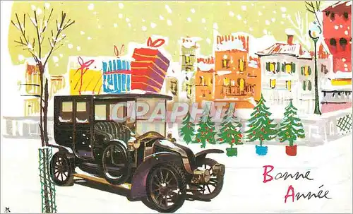 Cartes postales moderne Bonne Annee Automobile