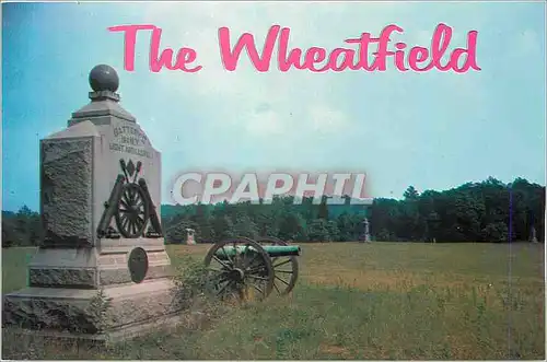 Moderne Karte The Whealfield Monument in Foreground Gettysburg