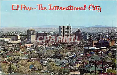 Cartes postales moderne El Paso Texas Downtown El Paso from Rim Road