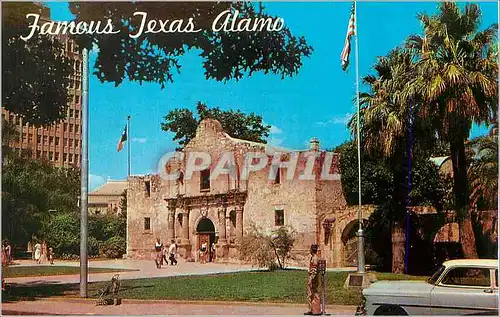 Moderne Karte The Famous Alamo San Antonio Texas