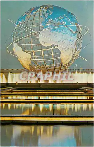 Cartes postales moderne New York World's Fair 1964 1965 Unisphere Night Scene