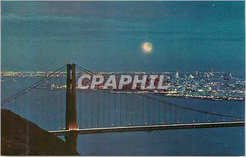 Cartes postales moderne The Golden Gate Bridge at Night San Francisco