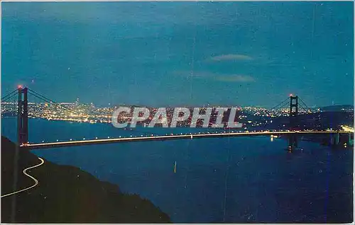 Cartes postales moderne Golden Gate Bridge at Night San Francisco