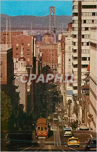 Cartes postales moderne California Street Cable Car Tramway