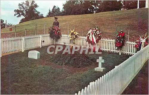 Moderne Karte Grave of John F Kennedy the 35th President of the United States from Arlington National Cemetery