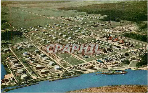 Cartes postales moderne Lake Charles Louisiana A Aerial view of the Cities Service Refinery Petrole Raffinerie