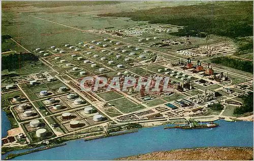 Moderne Karte Lake Charles Louisiana A Aerial view of the Cities Service Refinery Petrole Raffinerie