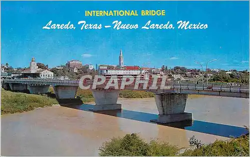 Moderne Karte International Bridge Laredo Texas Nuevo Laredo Mexico