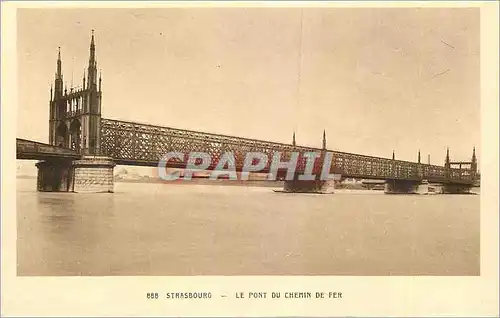 Ansichtskarte AK Strasbourg Le Pont du Chemin de Fer