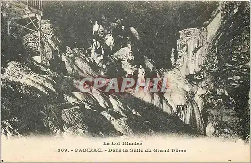 Cartes postales Padirac Le Lot Illustre Dans la Salle du Grand Dome