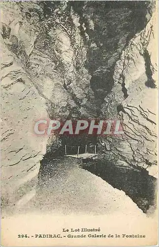Cartes postales Padirac Le Lot Illustre Grande Galerie de la Fontaine