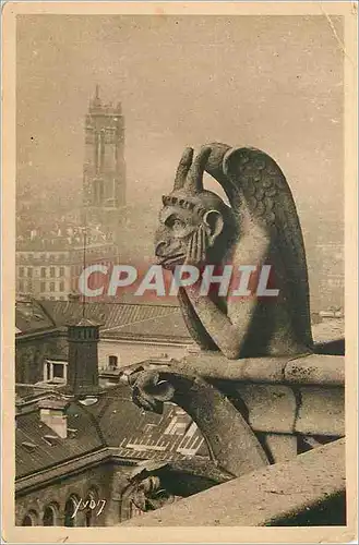Ansichtskarte AK Paris en Flanant Notre Dame de Paris Chimere (le Stryge)