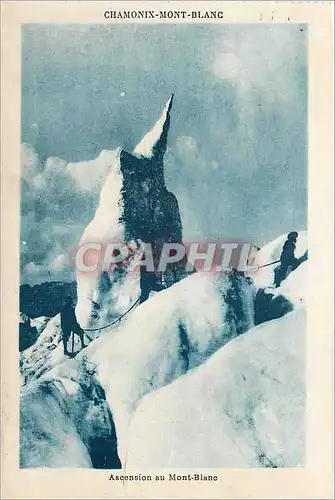 Cartes postales Chamonix Mont Blanc Ascension au Mont Blanc