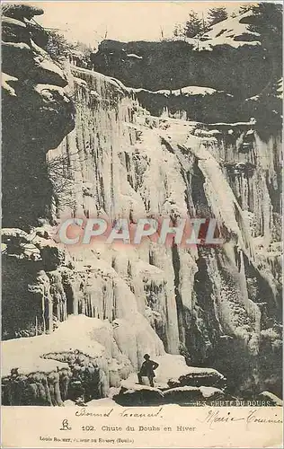 Cartes postales Chute du Doubs en Hiver