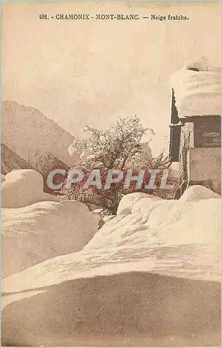 Cartes postales Chamonix Mont Blanc Neige Fraiche