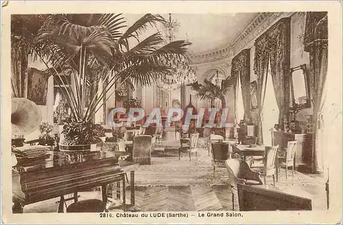 Cartes postales Chateau du Lude (Sarthe) Le Grand Salon