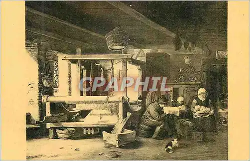 Cartes postales Bruxelles Musee de Peinture Ancienne Van OStade (Adriaen) Le Repos du Tisserand