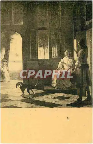 Cartes postales Amsterdam Rijks Museum Hooch (Pieter de) Interieur Hollandais