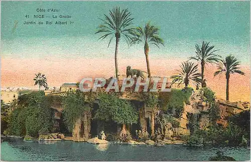 Cartes postales Nice Cote d'Azur La Grotte Jardin du Roi Albert Ier