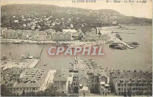 Cartes postales Nice Le Port La Cote d'Azur