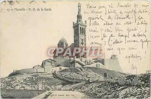 Cartes postales Marseille N D de la Garde