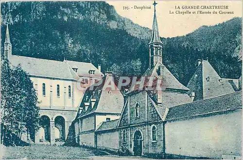 Ansichtskarte AK Dauphine La Grande Chartreuse La Chapelle et l'Entree du Couvent