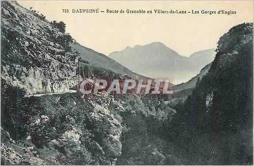 Ansichtskarte AK Dauphine Route de Grenoble au Villars de Lans Les Gorges d'Engins
