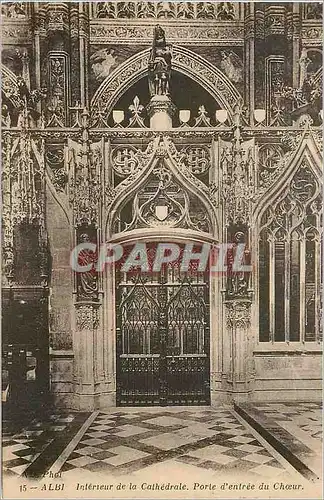 Ansichtskarte AK Albi Interieur de la Cathedrale Porte d'Entree du Choeur