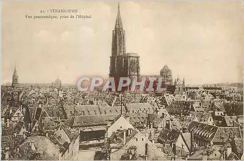 Ansichtskarte AK Strasbourg Vue panoramique prise de l'Hopital