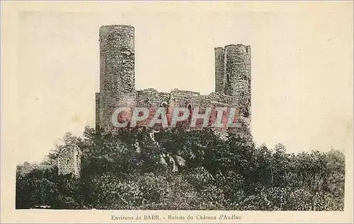 Cartes postales Environs de Barr Ruines du Chateau d'Andlau