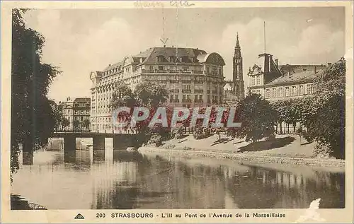 Cartes postales Strasbourg L'Ill au Pont de l'Avenue de la Marseillaise