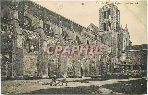 Cartes postales Vezelay Eglise Ensemble Sud