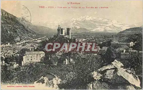 Ansichtskarte AK Foix L'Ariege Vue sur la Ville et la Vallee de l'Ariege